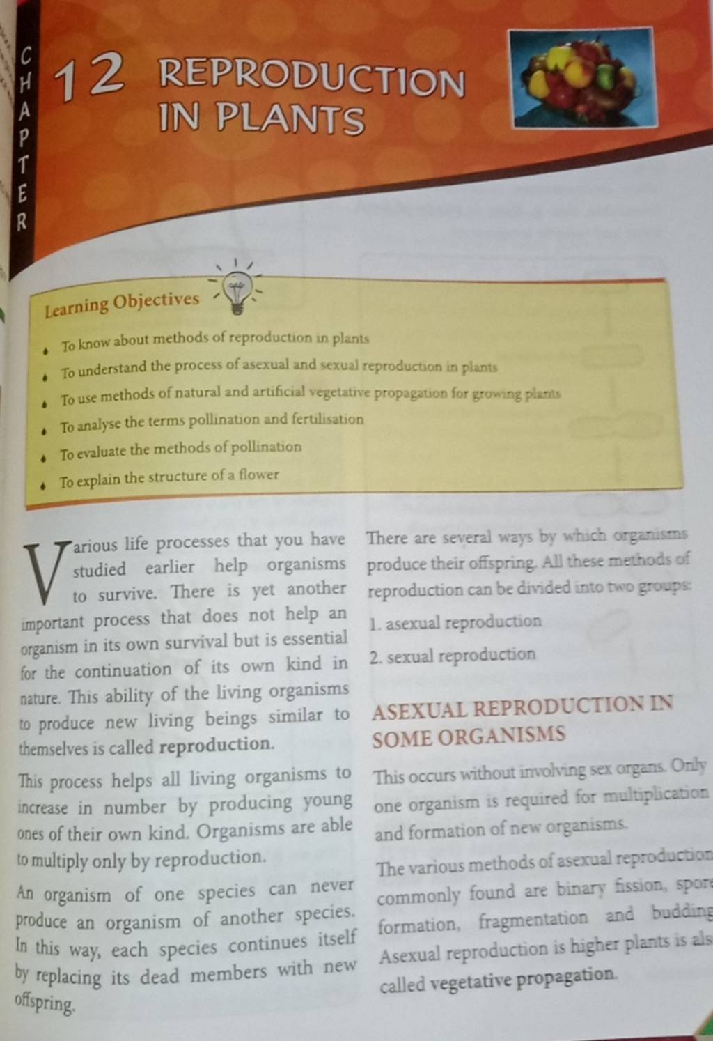 Learning Objectives - To Know About Methods Of Reproduction In Plants - T..