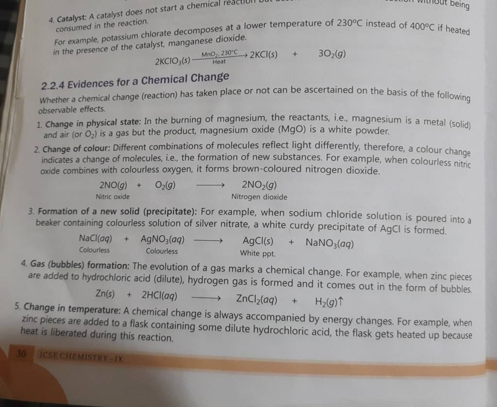 4. Catalyst A catalyst doestion. consumed in the reaction at