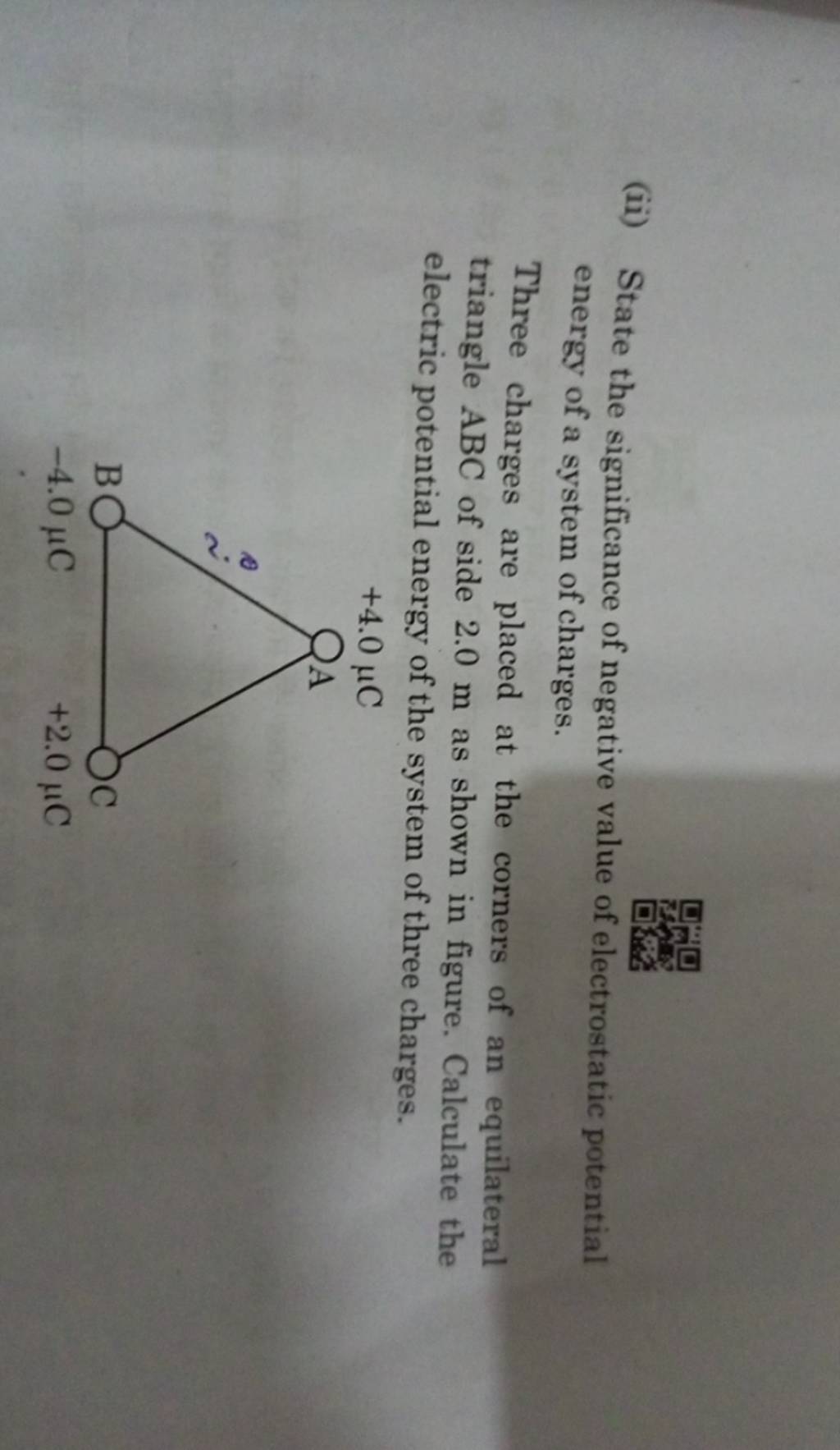 ii-state-the-significance-of-negative-value-of-electrostatic-potential