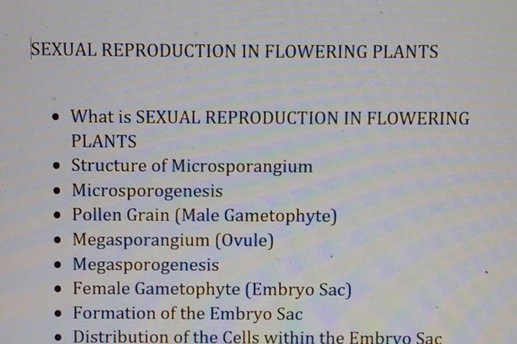 Sexual Reproduction In Flowering Plants What Is Sexual Reproduction In