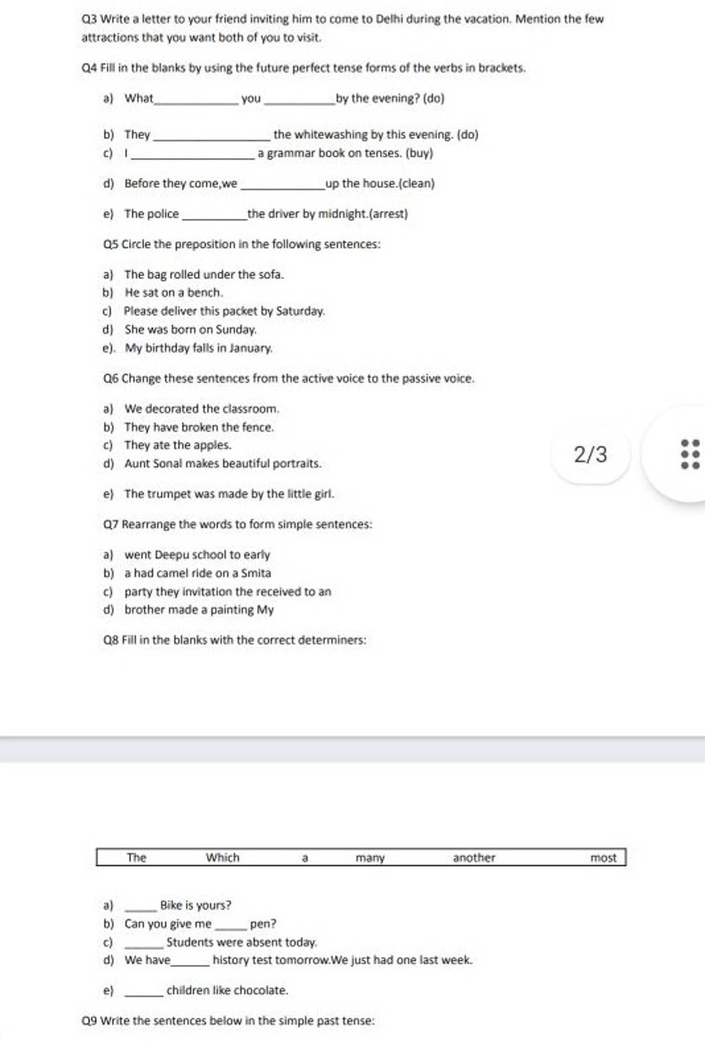 Q3 Write A Letter To Your Friend Inviting Him To Come To Delhi During The Q3 Write A Letter To Your Friend Inviting Him To Come To Delhi During The