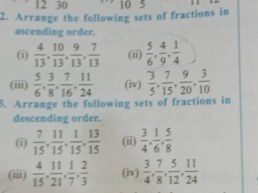 2-arrange-the-following-sets-of-fractions-in-ascending-order-i-134-1