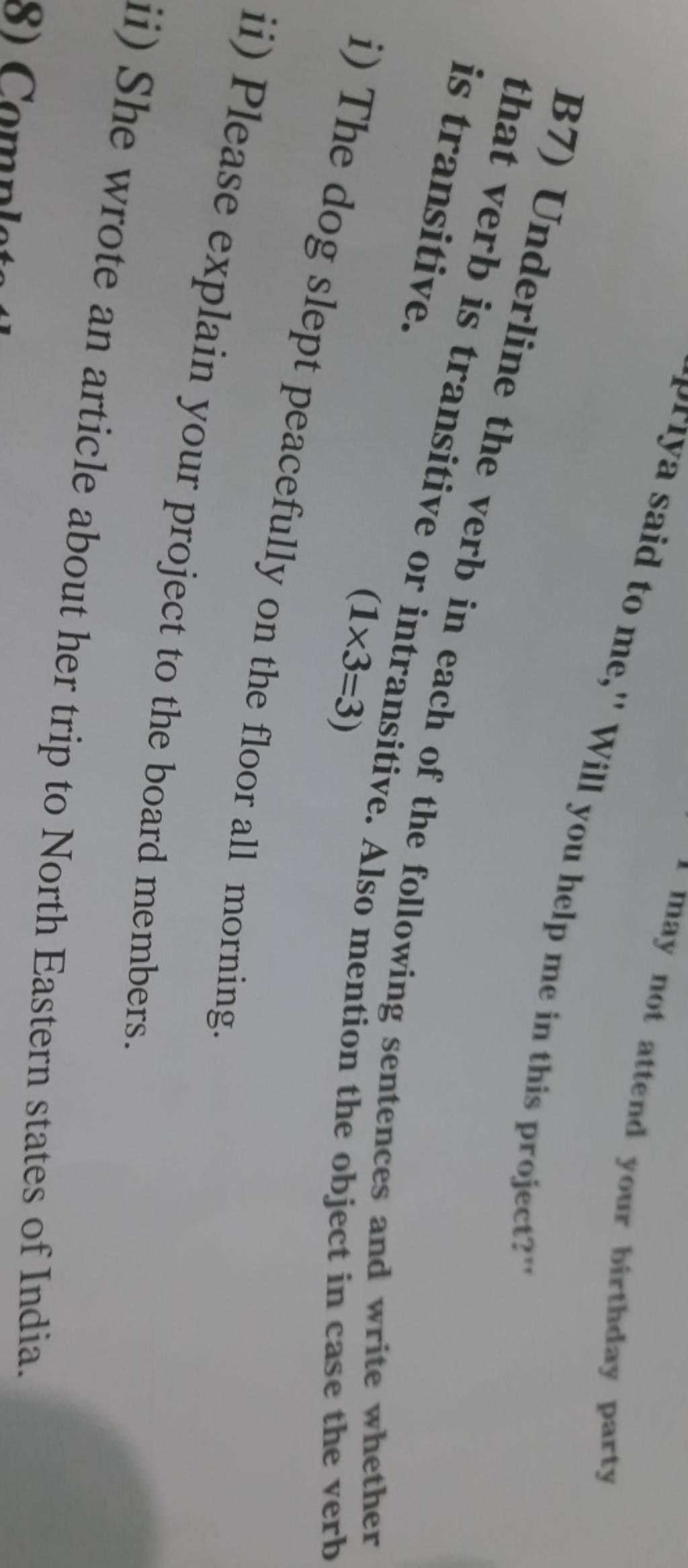 that-verb-is-tran-verb-in-each-of-the-following-sentences-and-write-wheth