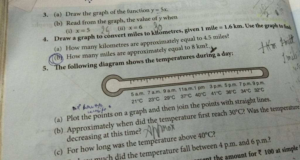 Which function converts miles to kilometers