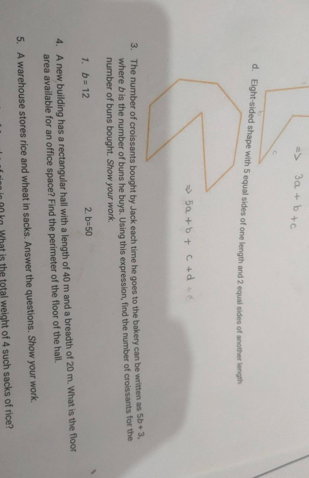 shape with 5 sides of equal length