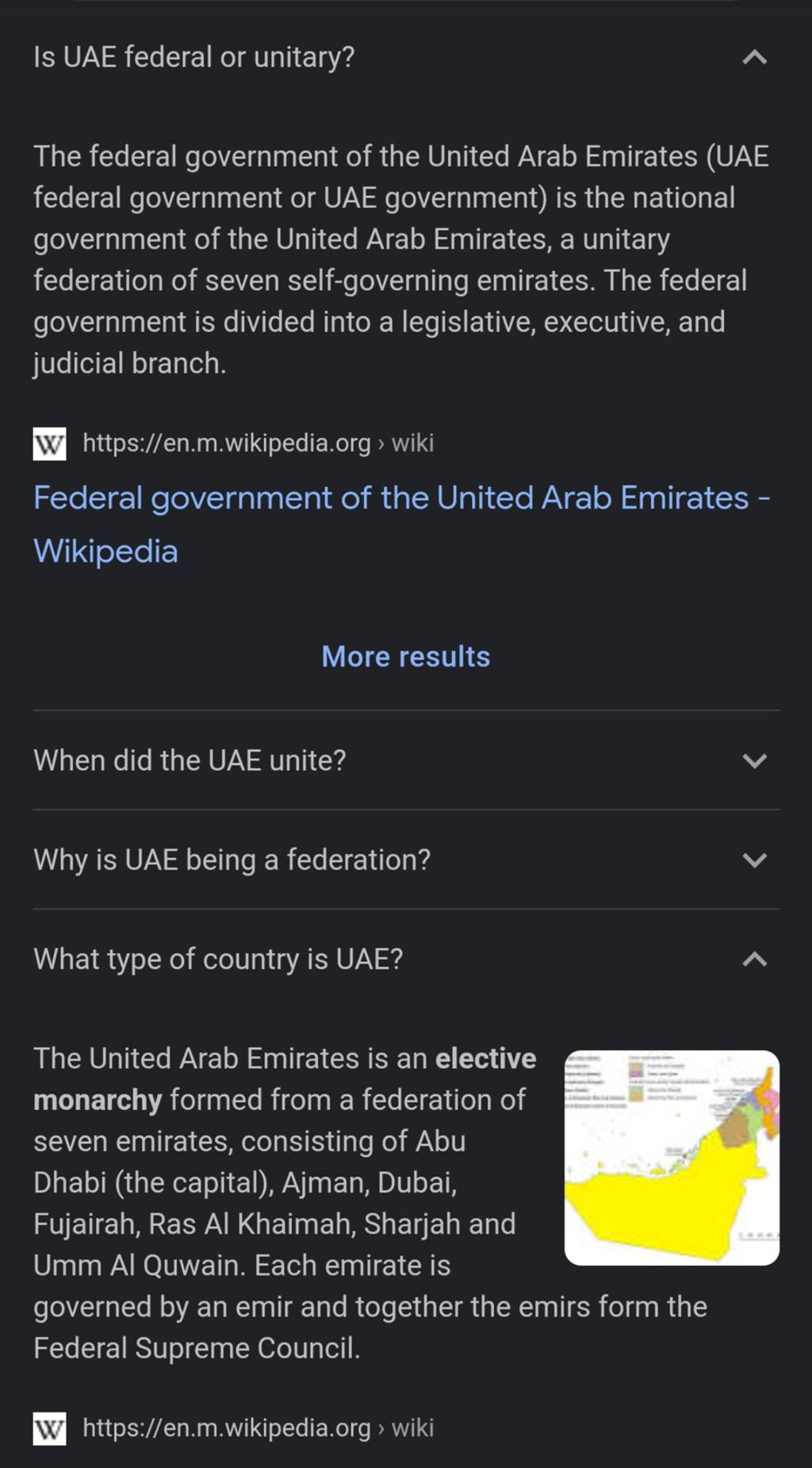 Is UAE federal or unitary? The federal government of the United Arab Emir..