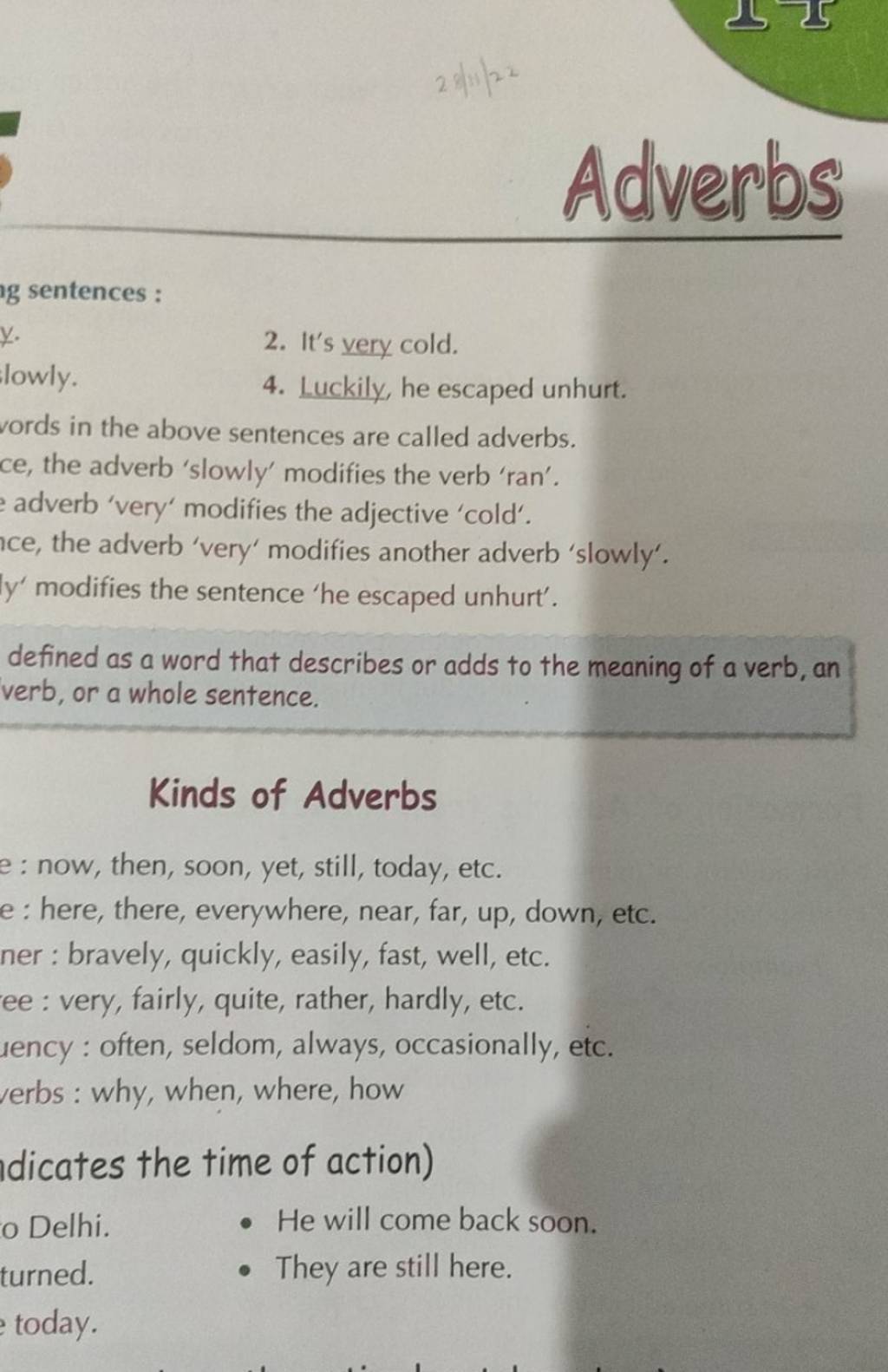 adverbs-n-2-it-s-very-cold-n-4-luckily-he-escaped-unhurt-n-vords