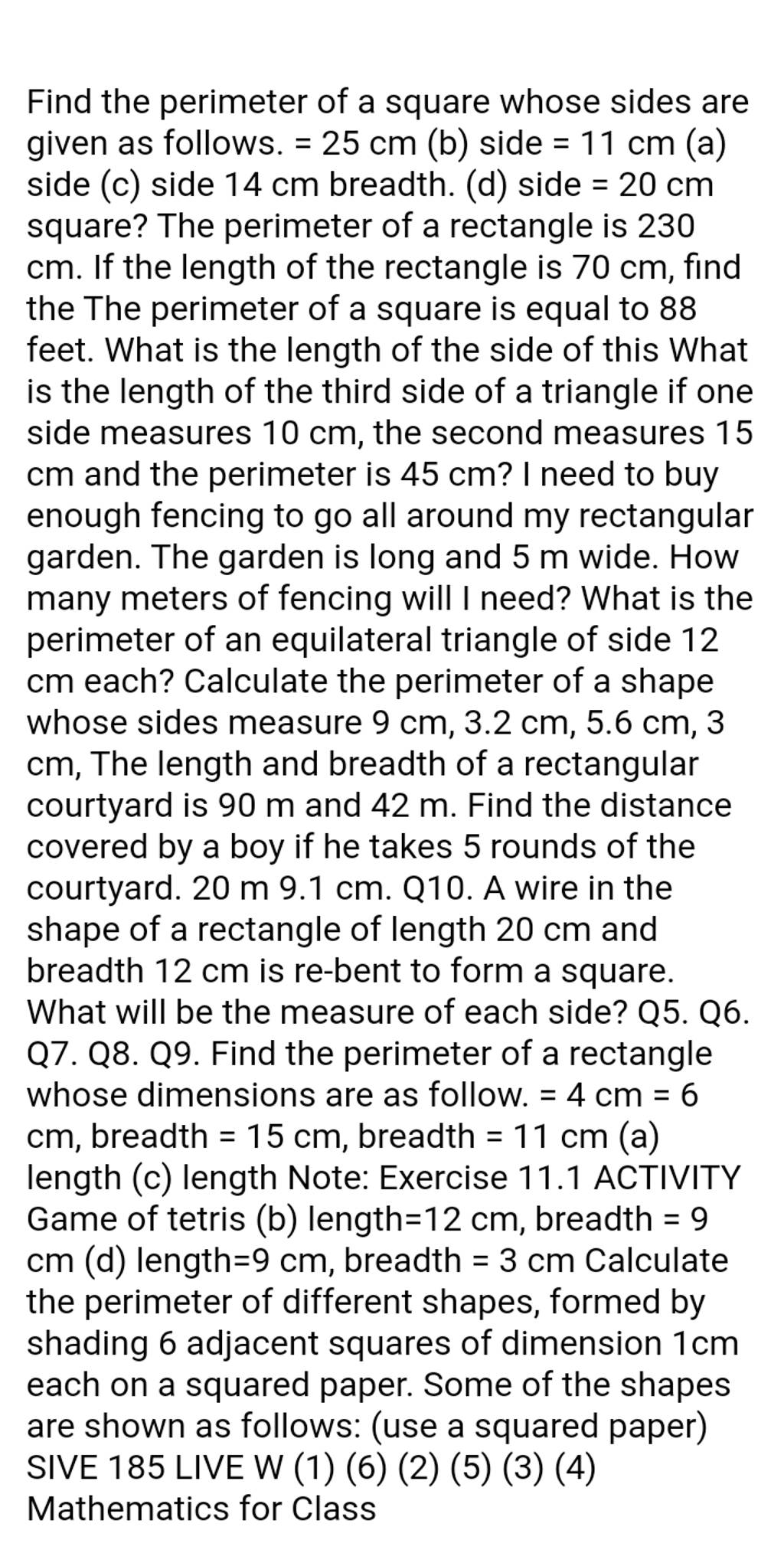 find-the-perimeter-of-a-square-whose-sides-are-given-as-follows-25-cm