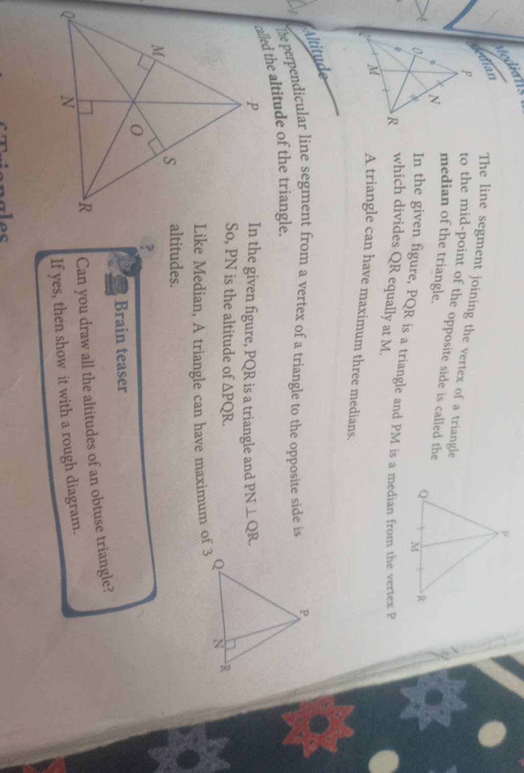 The Line Segment Joining The Vertex Of A Triangle To The Mid Point Of The 5950