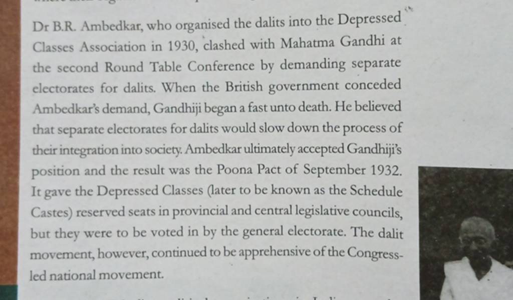 Dr B.R. Ambedkar, Who Organised The Dalits Into The Depressed Classes Ass..