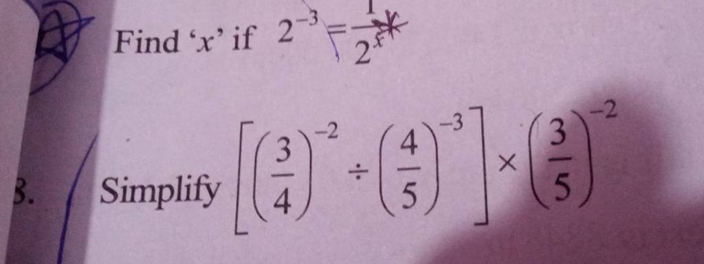 find-x-if-2-3-2x1-s-simplify-43-2-54-3-53-2-filo