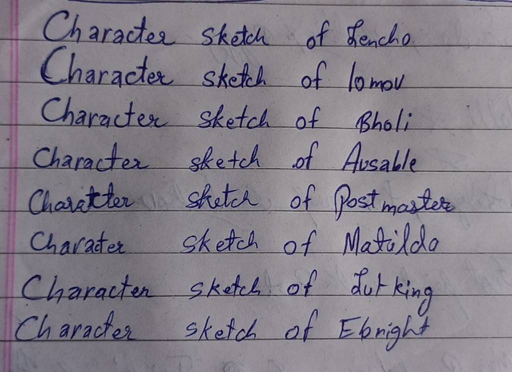 How to write Character Sketch for BA  MA English Literature  What is Character  Sketch   YouTube