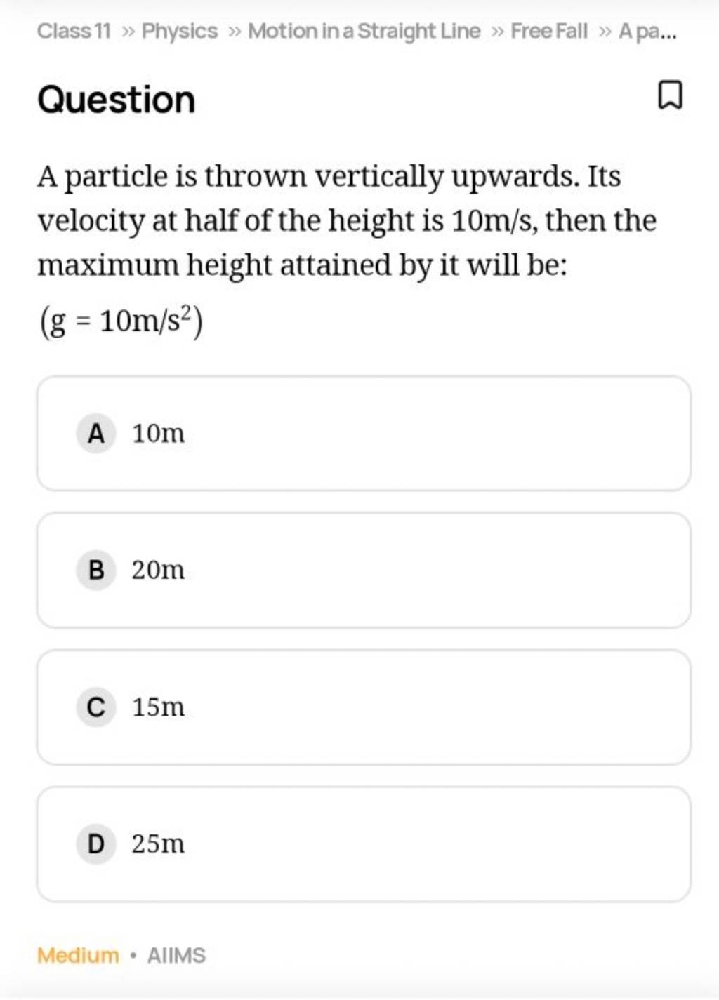 class-11-physics-motion-in-a-straight-line-free-fall-a-pa-quest