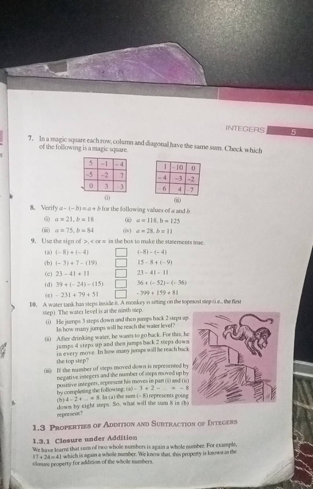 integers-7-in-a-magic-square-each-row-column-and-diagonal-have-the-same