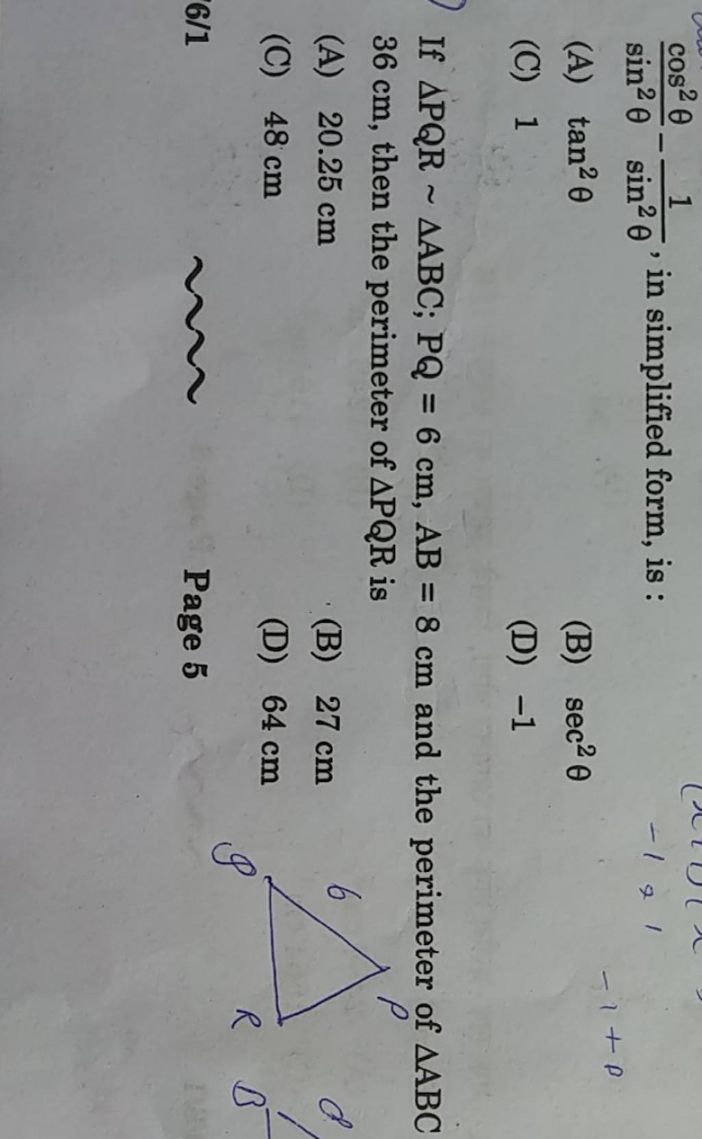 sin2-cos2-sin2-1-in-simplified-form-is-a-tan2-b-sec2-c-1