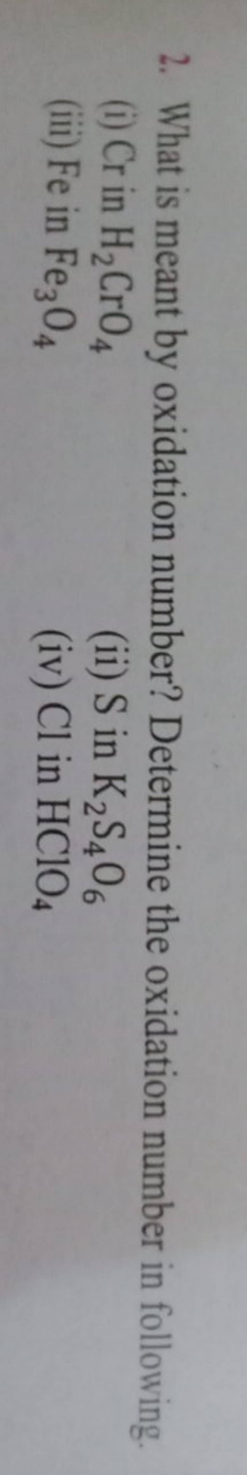 What Is Meant By Oxidation Number Determine The Oxidation Number In Foll