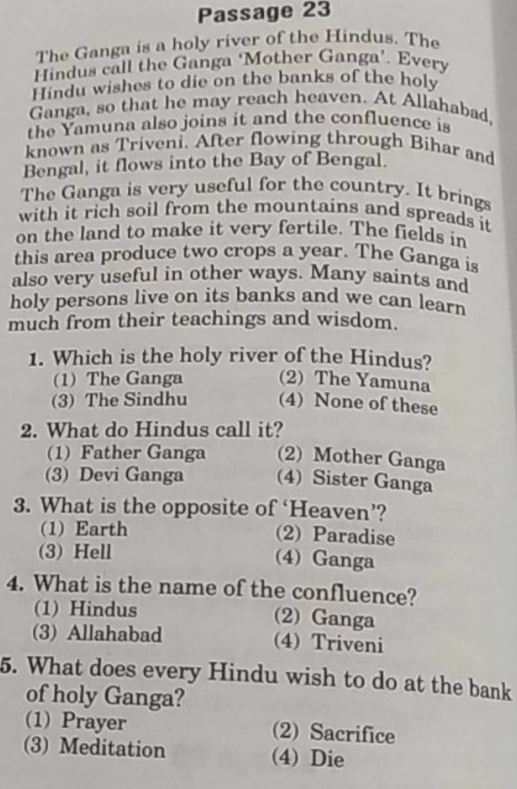 the holy ganga essay