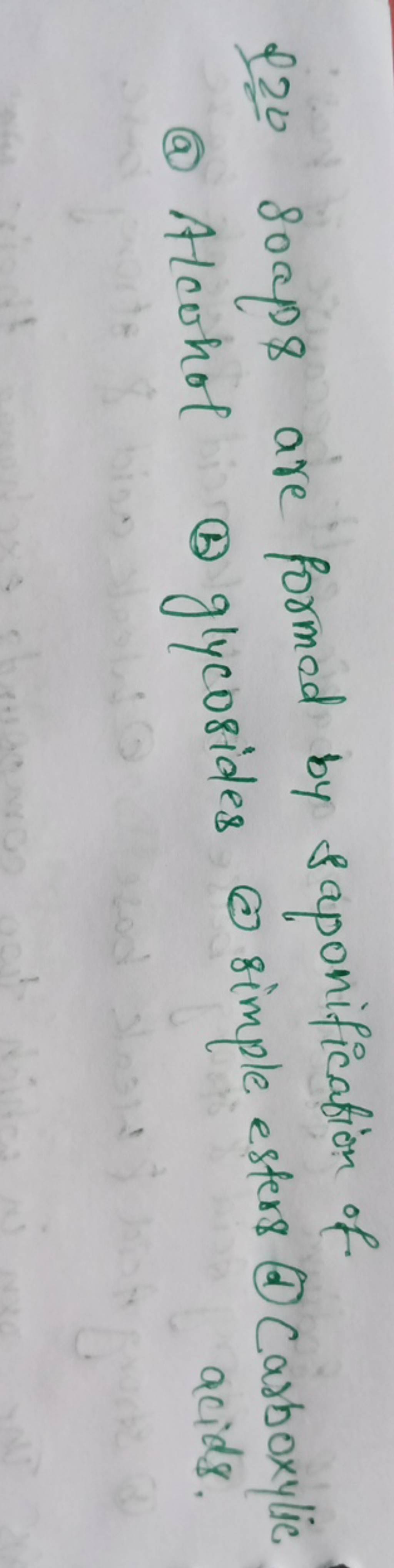 L20 soaps are formed by saponification of Filo