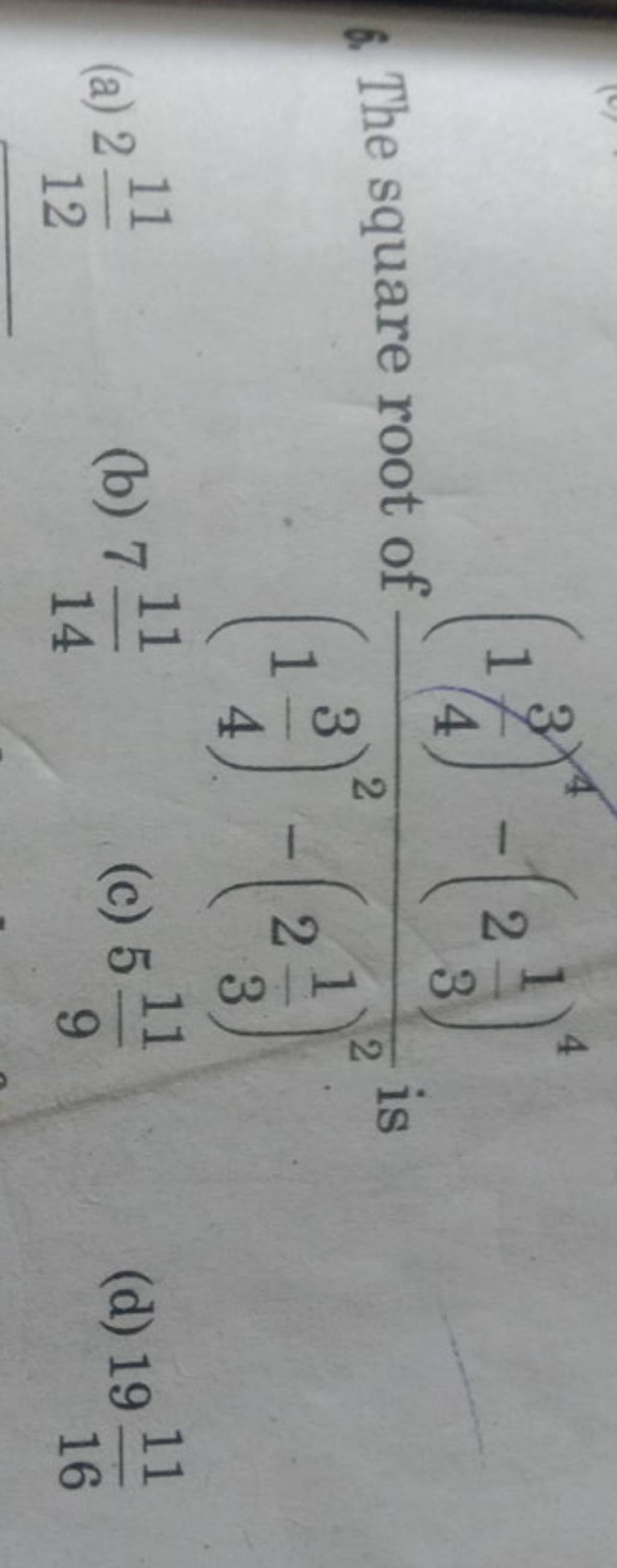 6 The square Root Of 143 2 231 2 143 4 231 4 Is a 21211 b 7 