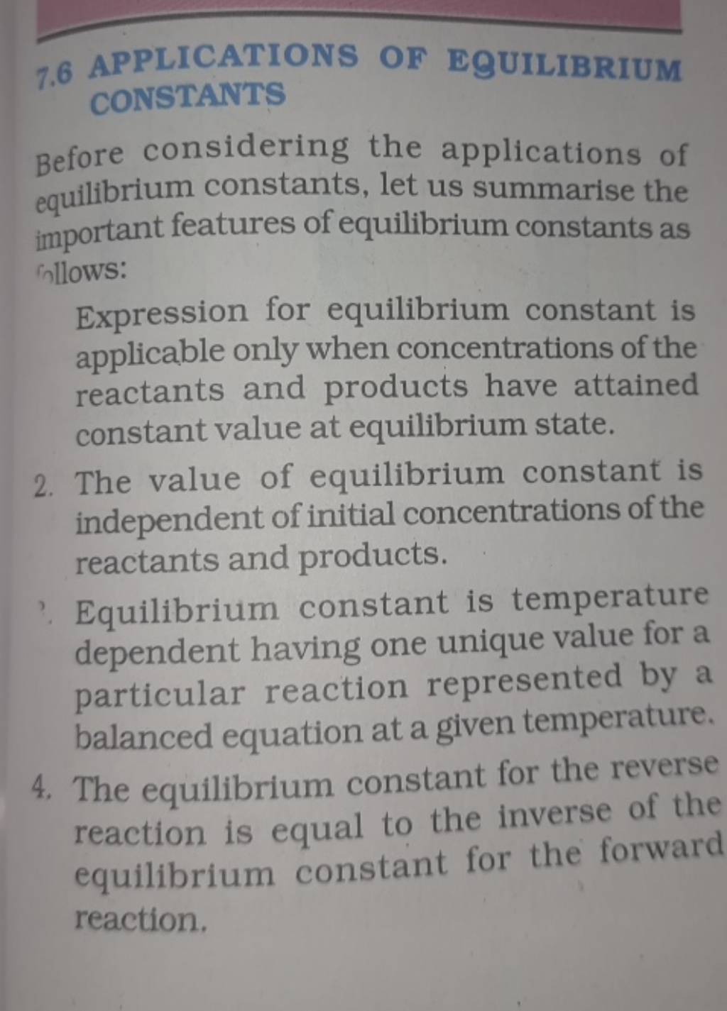 7.6 APPLICATIONS OF EQUILIBRIUM CONSTANTSBefore considering the applicati..