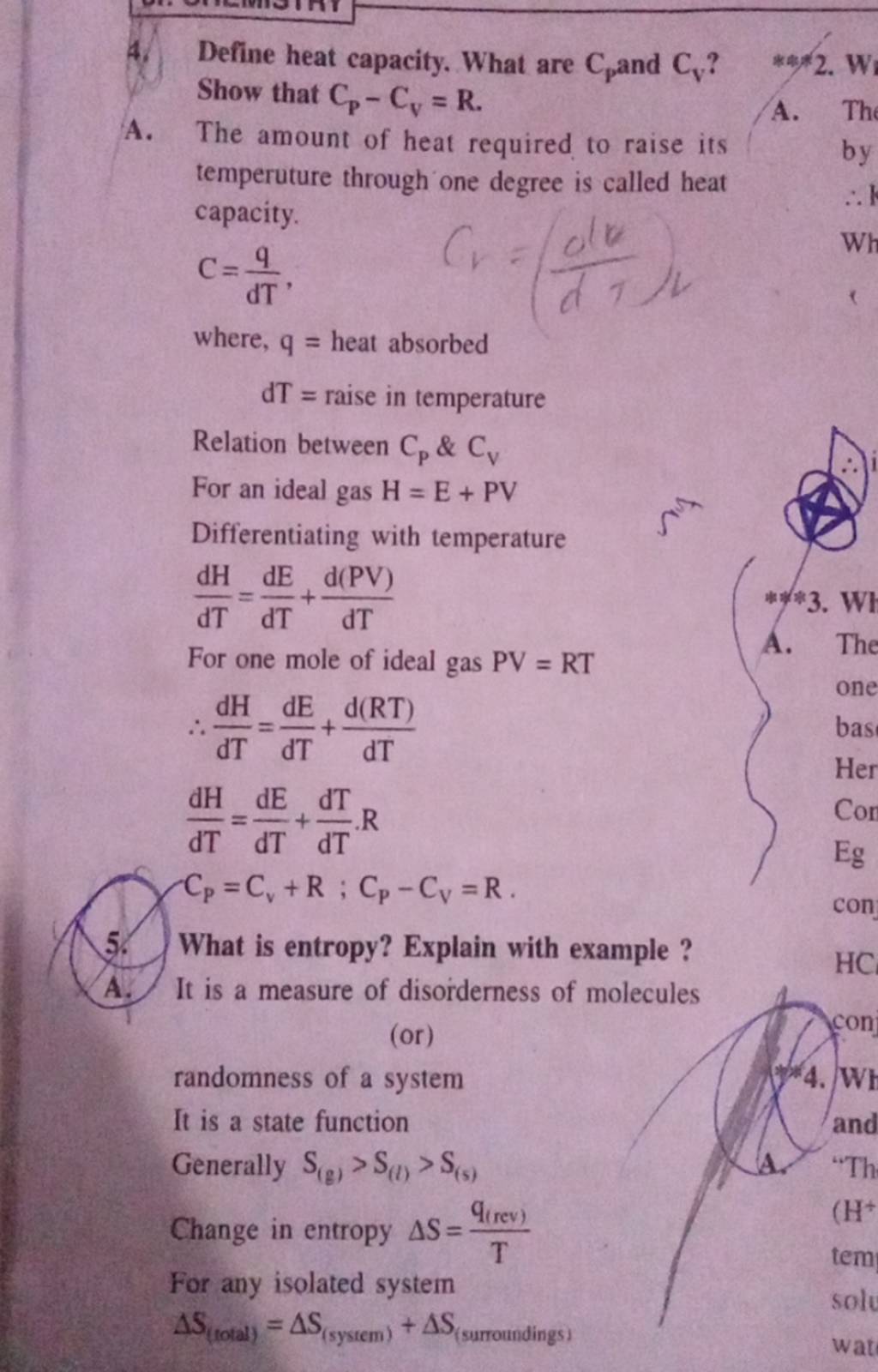 4-define-heat-capacity-what-are-cp-and-cv-show-that-cp-cv-r-a-t