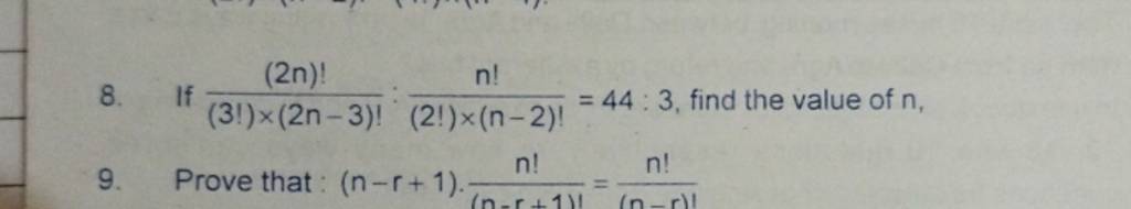 if 8n 22 70 find the value of 3n