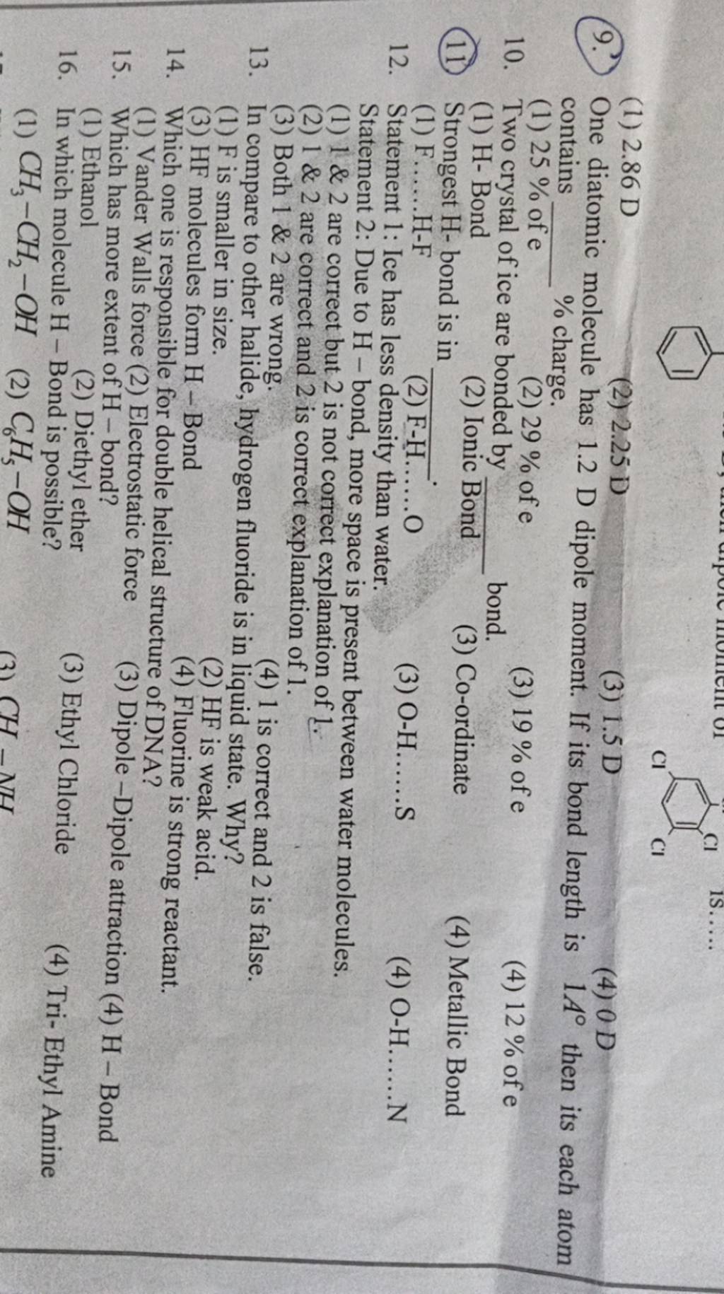 In compare to other halide, hydrogen fluoride is in liquid state. Why?..