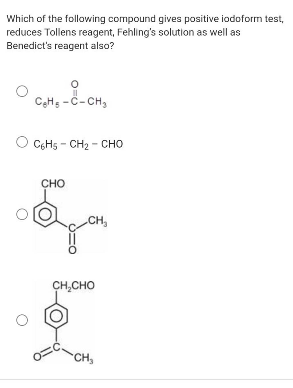 Which Of The Following Compound Gives Positive Iodoform Test, Reduces Tol..