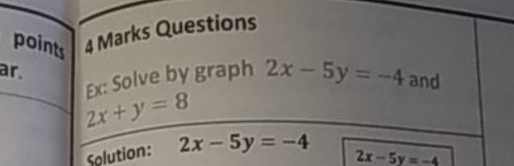 2x Y 8 Solution 2x Y 8 Solution