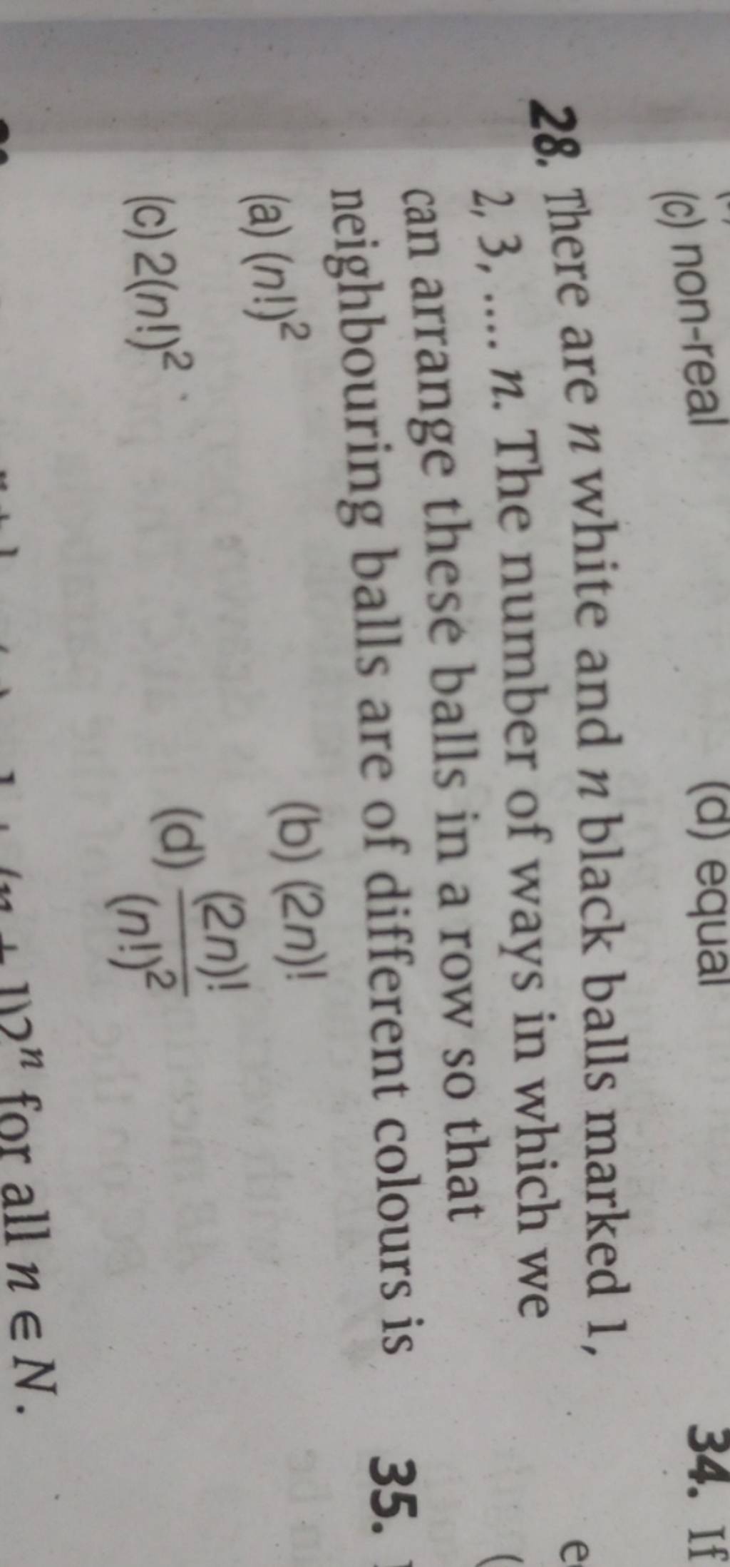 there-are-n-white-and-n-black-balls-marked-1-2-3-n-the-number-of-ways