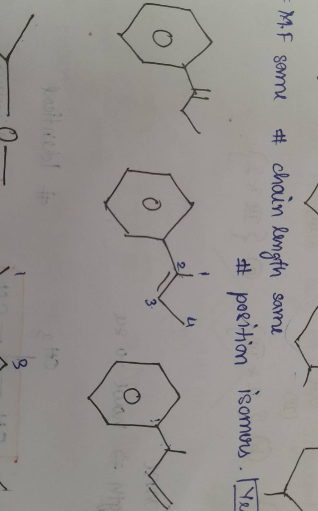 M.F some \ chain length same \ position isomers. Ye Filo