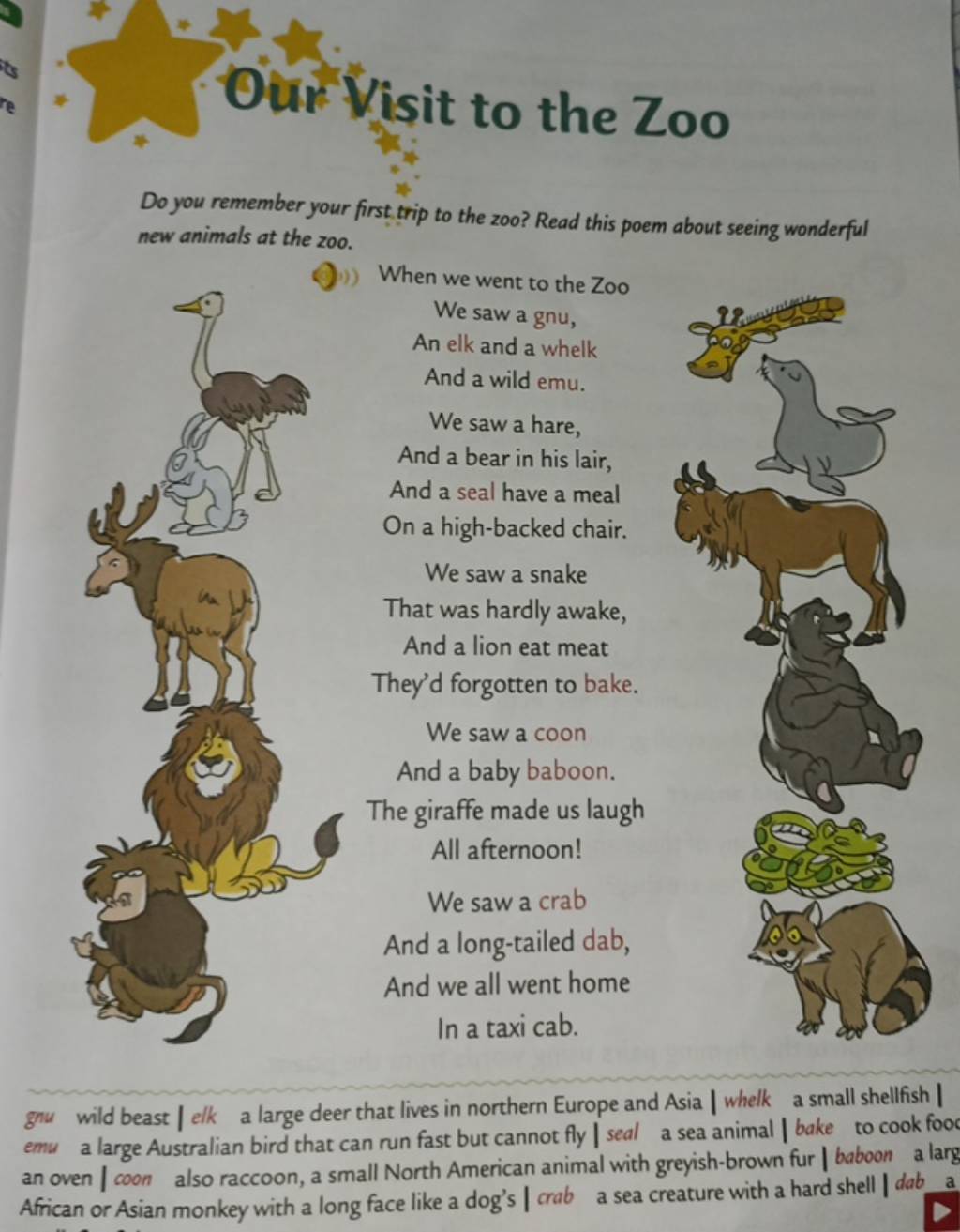 Do you remember your first trip to the zoo? Read this poem about seeing w..