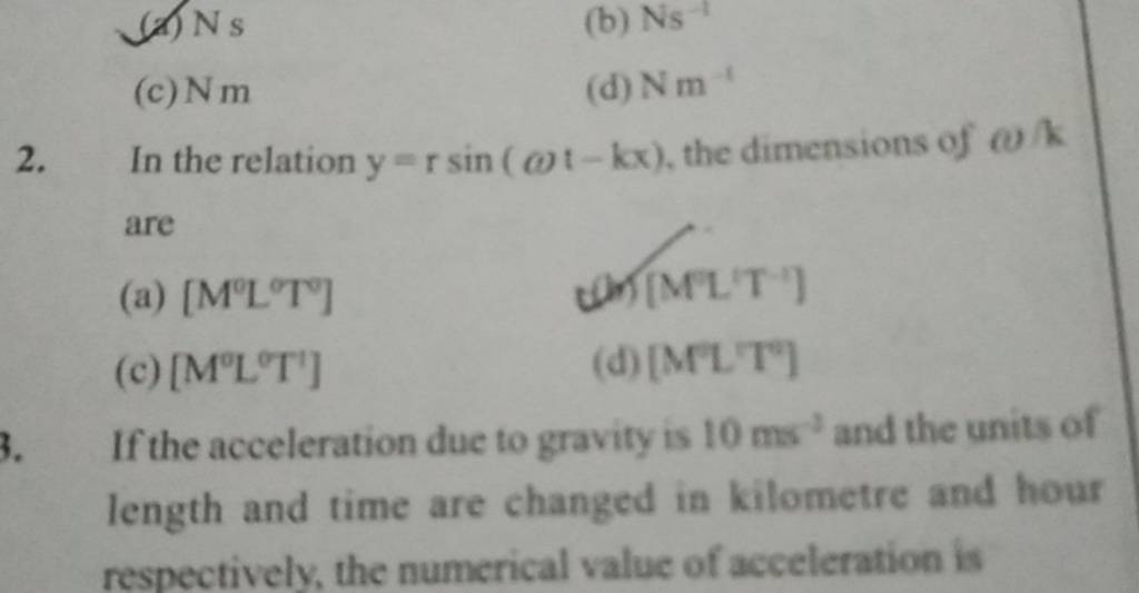 d-ns-b-ns-1-c-nm-d-nm-1-2-in-the-relation-y-rsin-t-kx-the-dim