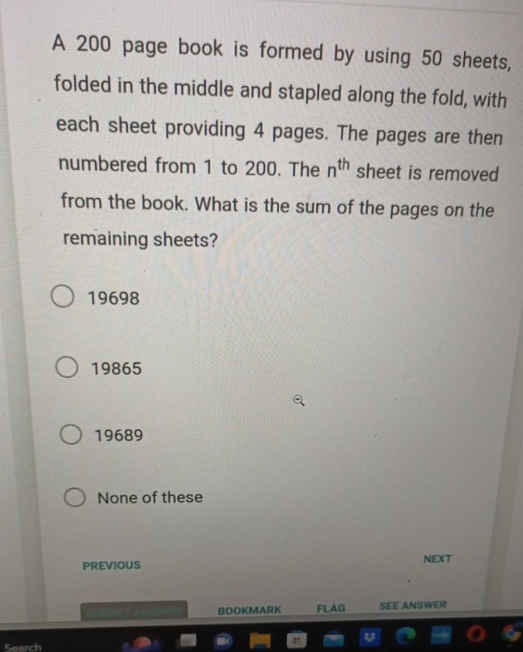 A 200 Page Book Is Formed By Using 50 Sheets Folded In The Middle And St a-200-page-book-is-formed-by-using-50-sheets-folded-in-the-middle-and-st