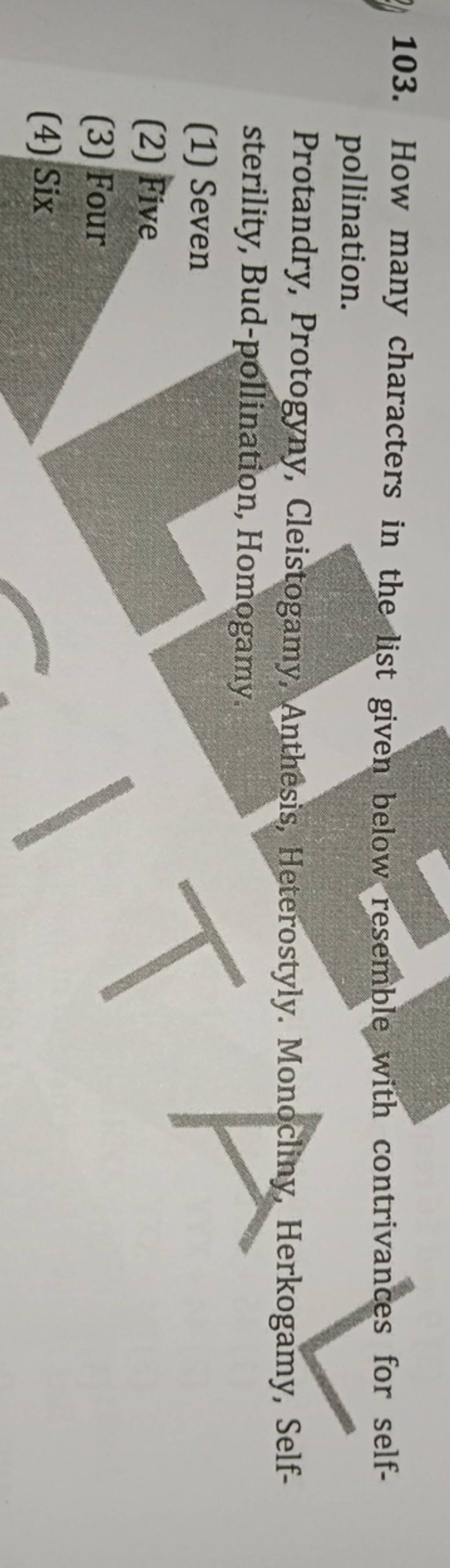 How Many Characters In The List Given Below Resemble With Contrivances Fo 