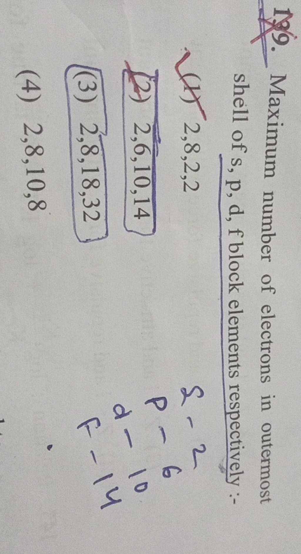 189-maximum-number-of-electrons-in-outermost-shell-of-s-p-d-f-block-elem