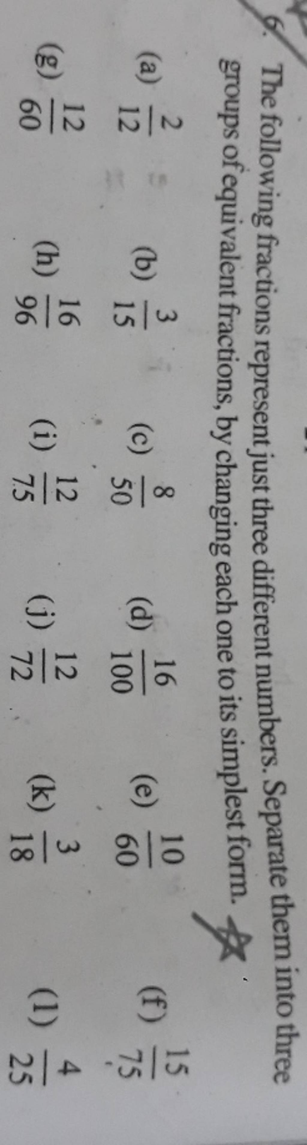 the-following-fractions-represent-just-three-different-numbers-separate