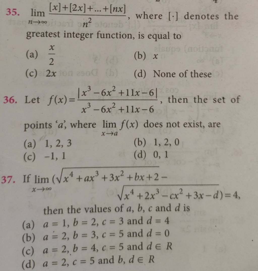 Let F X X3−6x2 11x−6∣x3−6x2 11x−6∣ Then The Set Of Points A Where