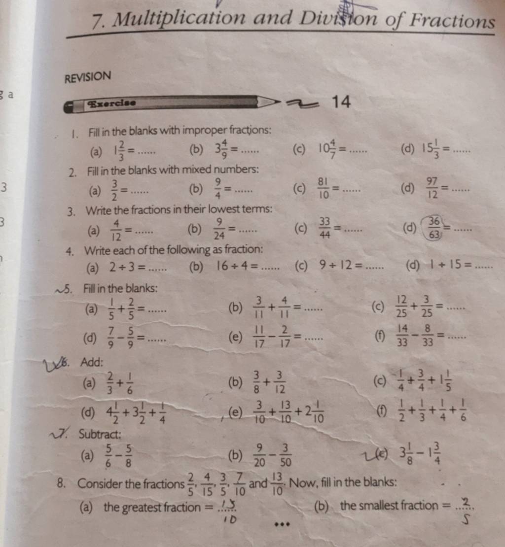 multiplication-and-division-of-fractions-revision-fzercise-34-1-fill-i