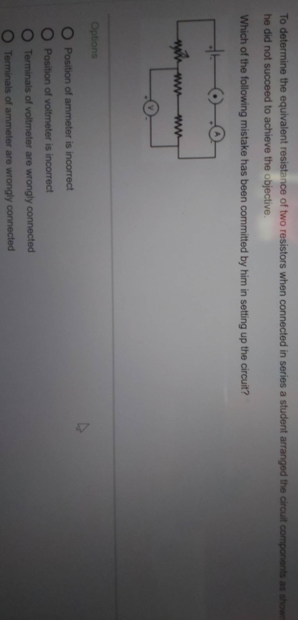 To determine the equivalent resistance of two resistors when connected in..