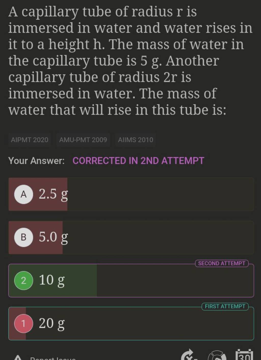 A capillary tube of radius r is immersed in water and water rises in it t..