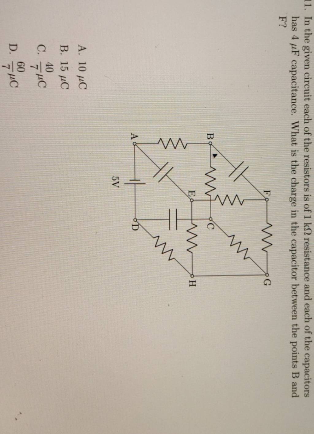 In The Given Circuit Each Of The Resistors Is Of 1kΩ Resistance And Each 5550