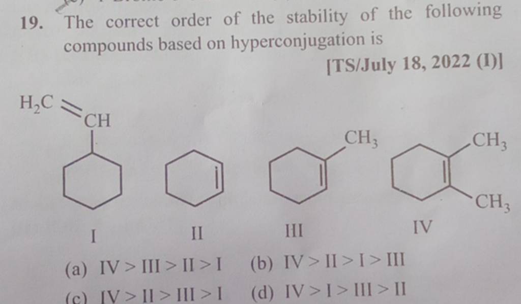 the-correct-order-of-the-stability-of-the-following-compounds-based-on-hy