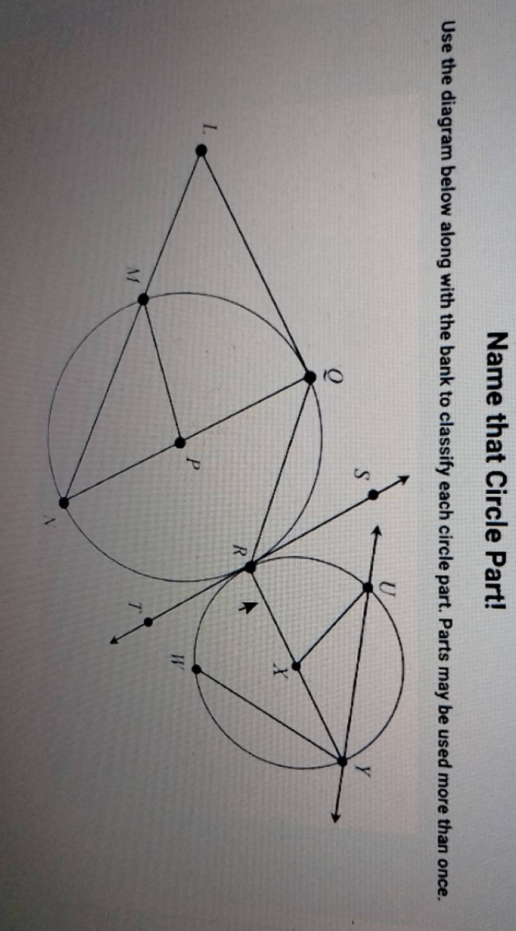 name-that-circle-part-use-the-diagram-below-along-with-the-bank-to-class