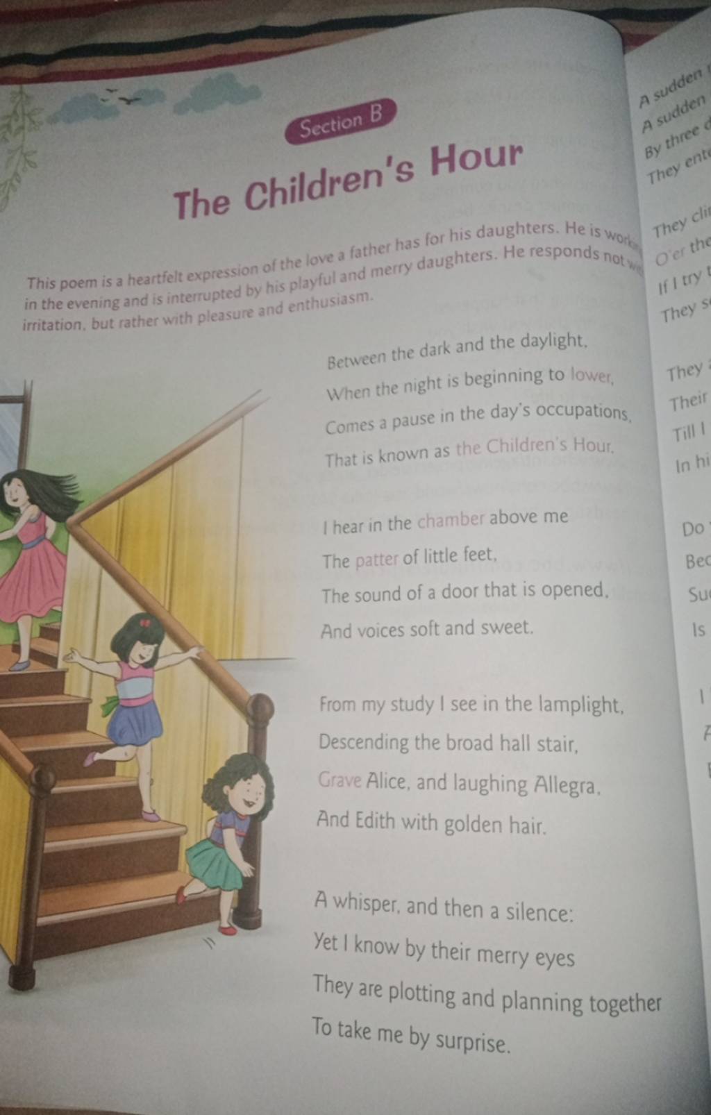 Section B The Children's Hour This poem is a heartfelt expression of the