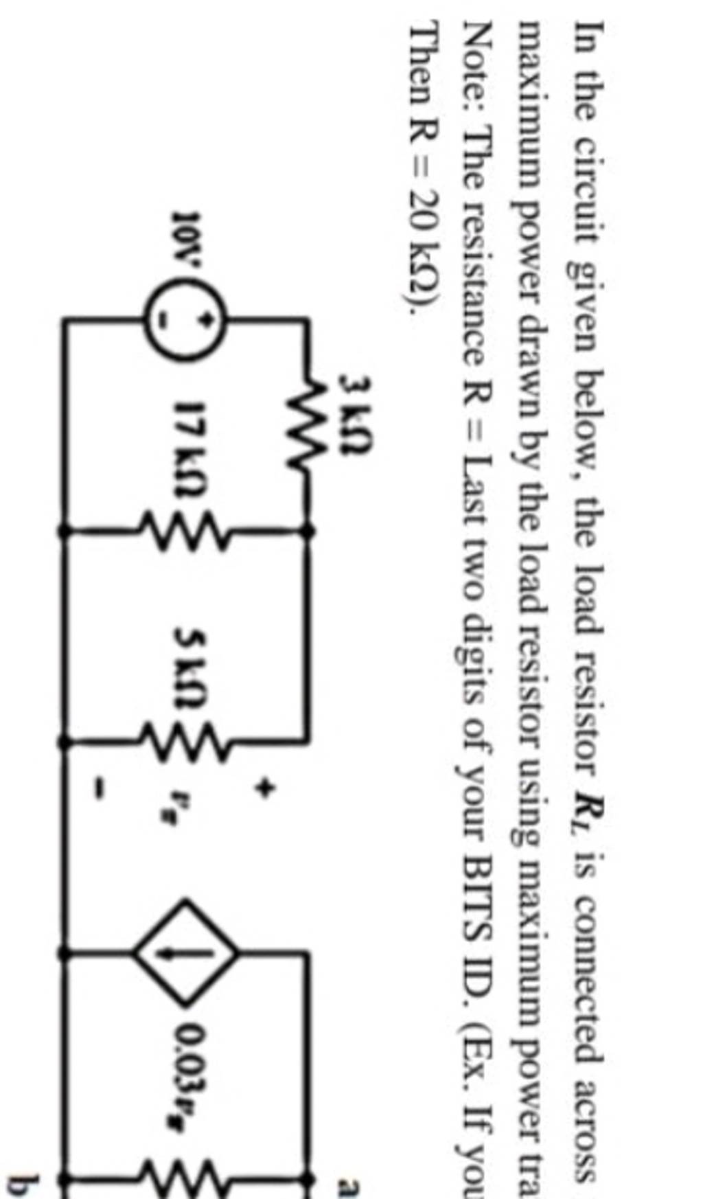 In the circuit given below, the load resistor RL is connected across max..