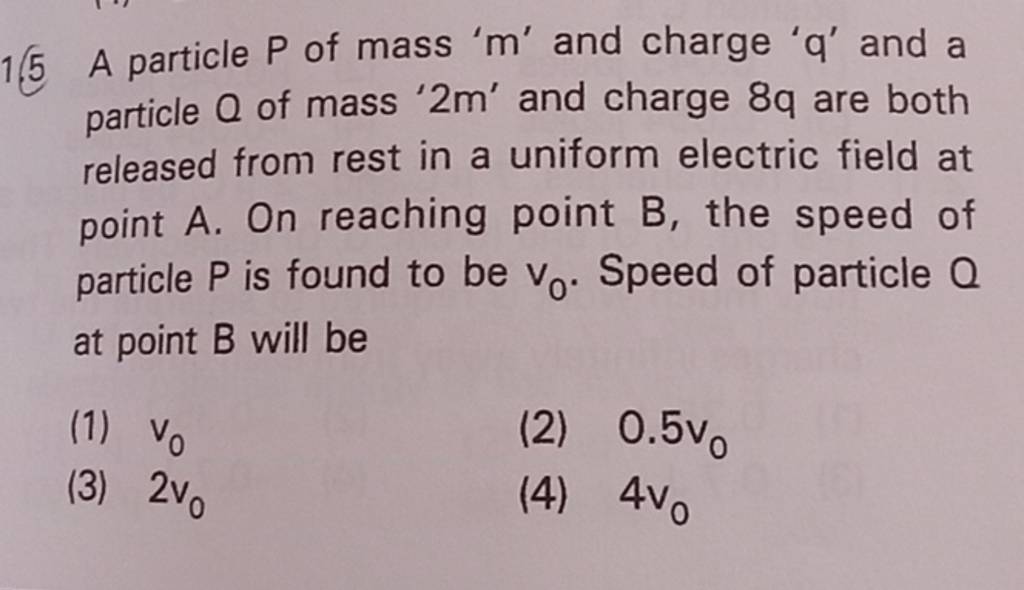 A Particle P Of Mass M And Charge Q And A Particle Q Of Mass