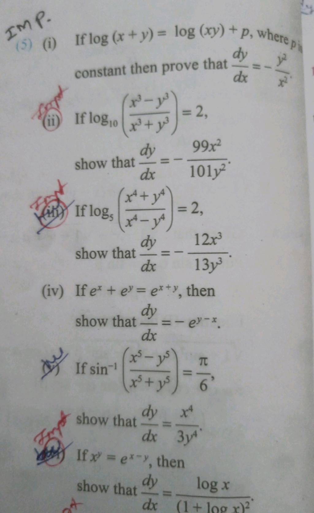 5-i-if-log-x-y-log-xy-p-where-p-i-fn-constant-then-prove-that-dxdy