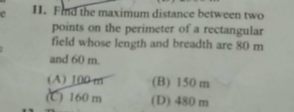 Find The Maximum Distance Between Two Points On The Perimeter Of A Rectan find-the-maximum-distance-between-two-points-on-the-perimeter-of-a-rectan