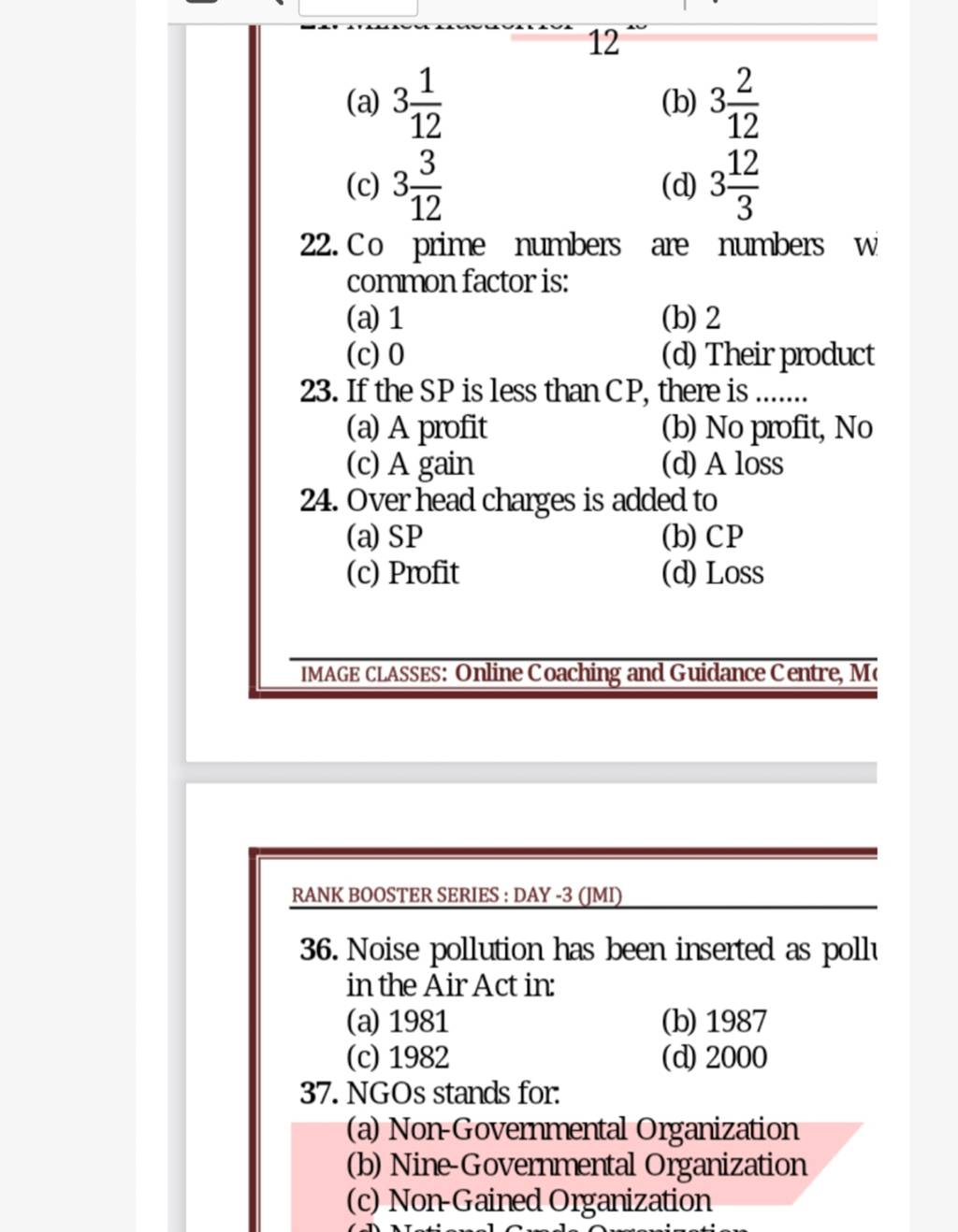 Co Prime Numbers Are Numbers W Common Factor Is Filo